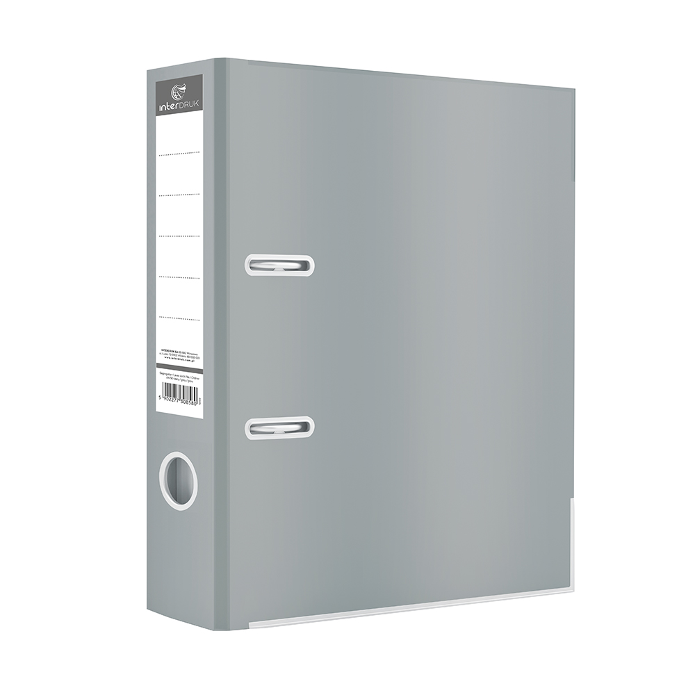 Segregator A4/50 dźwignia mat szary Interdruk